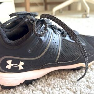 Under Armour Black and White Athletic Shoes